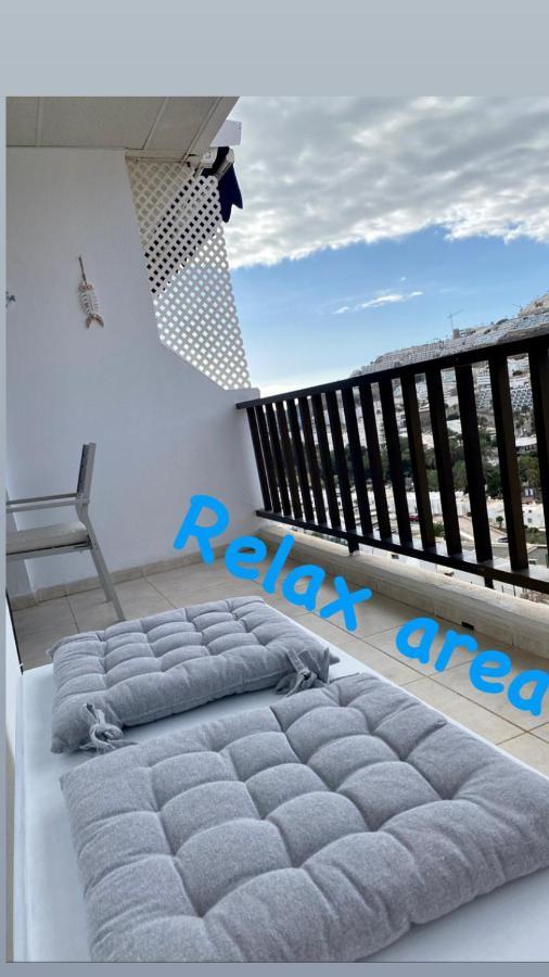 Lovely Apartment Seaview In Puerto Rico With Heated Swimming Pool, Free Wi-Fi And Free Private Parking Kültér fotó