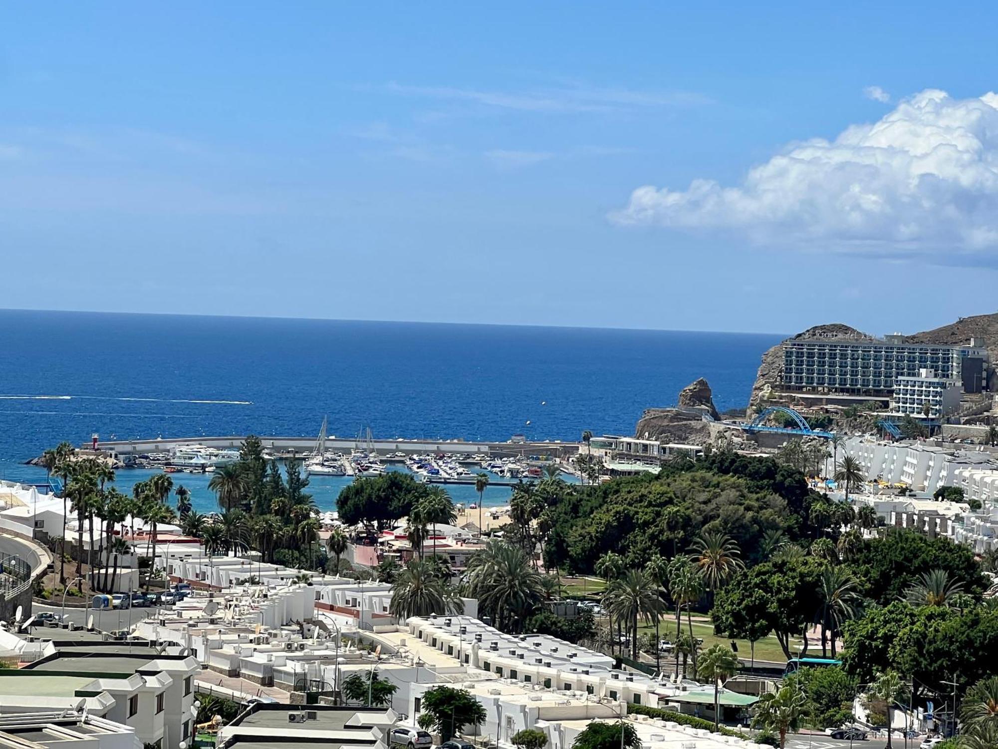 Lovely Apartment Seaview In Puerto Rico With Heated Swimming Pool, Free Wi-Fi And Free Private Parking Kültér fotó